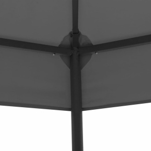 Pavilion de grădină, antracit, 323x275x265 cm - Img 3