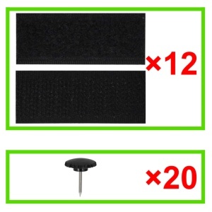 Perdea anti insecte cu benzi scai, 210 x 100 cm, 2 buc - Img 6