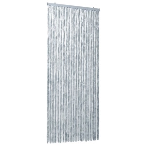 Perdea pentru insecte, alb și gri, 90x220 cm, Chenille - Img 2