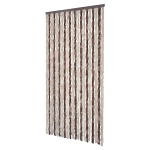 Perdea pentru insecte, bej și maro deschis, 100x220 cm Chenille - Img 3