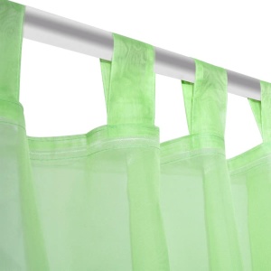 Perdea transparentă Culoare Măr verde 140 x 175 cm 2 buc - Img 5