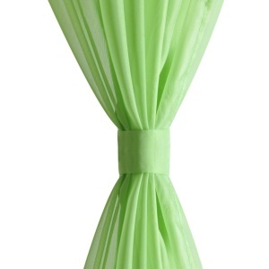 Perdea transparentă Culoare Măr verde 140 x 225 cm 2 buc - Img 4