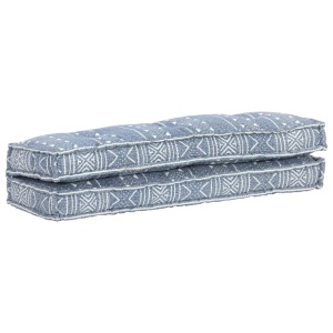 Pernă pentru canapea din paleți, indigo, textil, petice - Img 4