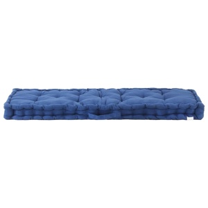 Pernă podea canapea din paleți, bleu, 120 x 40 x 7 cm, bumbac - Img 3