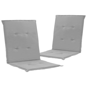 Perne scaun de grădină, 2 buc., gri, 100 x 50 x 3 cm