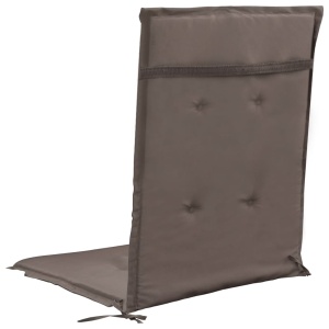 Perne scaun de grădină, 4 buc., gri taupe, 120 x 50 x 3 cm - Img 5