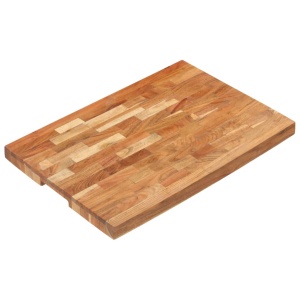 Placă de tocat, 60x40x4 cm, lemn masiv de acacia - Img 7