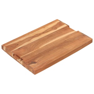 Placă de tocat, 60x40x4 cm, lemn masiv de acacia - Img 11