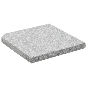 Plăci de greutate umbrelă, 4 buc., gri, 100 kg, granit, pătrat - Img 4