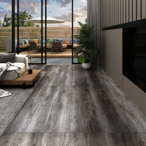 Plăci de pardoseală, lemn dungi, 5,26 m², PVC, 2 mm