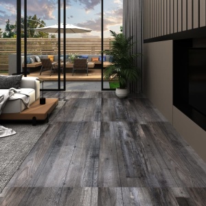 Plăci pardoseală autoadezive lemn industrial 5,02 m² PVC 2 mm