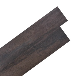 Plăci pardoseală autoadezive, maro inchis, 5,02 m², 2 mm, PVC