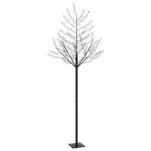 Pom Crăciun, 600 LED-uri lumină albastră, flori de cireș 300 cm - Img 2