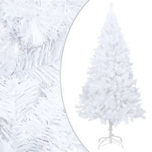 Pom de Crăciun artificial cu ramuri groase, alb, 180 cm, PVC