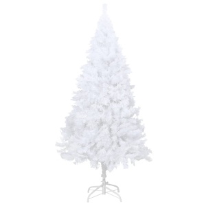 Pom de Crăciun artificial cu ramuri groase, alb, 180 cm, PVC - Img 2