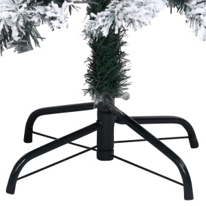 Pom de Crăciun artificial cu zăpadă, verde, 150 cm, PVC - Img 6