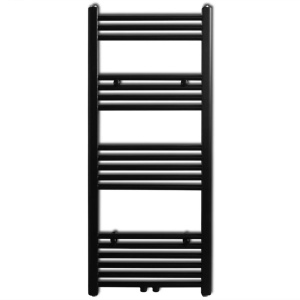 Radiator port-prosop incălzire centrală baie, drept, 500x1160mm, negru - Img 2