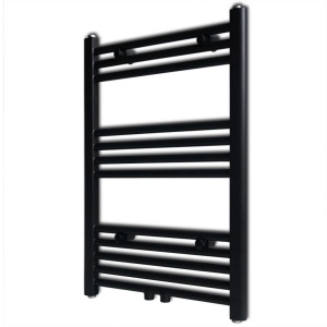 Radiator port-prosop incălzire centrală baie, drept, 500x764 mm, negru