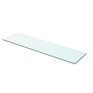 Rafturi, 2 buc., 60 x 12 cm, panouri sticlă transparentă - Img 2
