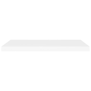 Rafturi de perete suspendate, 2 buc., alb, 80x23,5x3,8 cm, MDF - Img 8