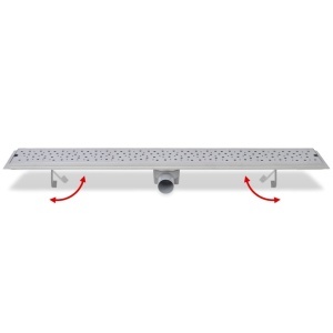 Rigolă duș liniară, model bule, oțel inoxidabil, 930 x 140 mm - Img 5