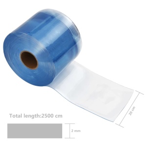 Rolă de perdea din benzi, 2 mm x 200 mm, PVC, 25 m - Img 5
