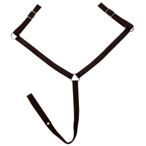 Șa Western, căpăstru &amp; pieptar, piele naturală, 17", maro - Img 11