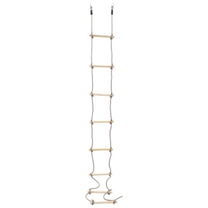 Scară din frânghie pentru copii, 290 cm, lemn - Img 3