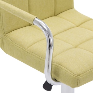 Scaun de bar, verde, material textil - Img 5