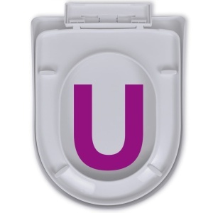 Scaun de toaletă cu inchidere silențioasă, alb, pătrat - Img 6