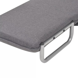 Scaun pivotant și canapea extensibilă, gri inchis, textil - Img 9