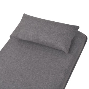 Scaun pivotant și canapea extensibilă, gri inchis, textil - Img 12