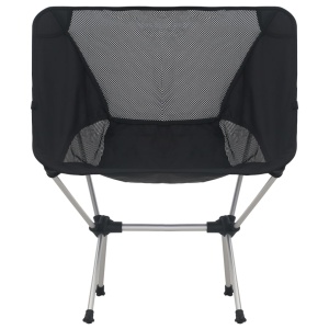 Scaune camping pliabile cu husă, 2 buc., 54x50x65 cm, aluminiu - Img 4