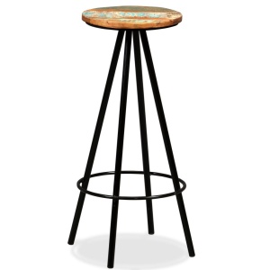 Scaune de bar, 4 buc., lemn masiv reciclat - Img 12