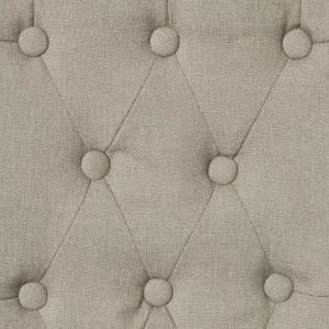 Scaune de bucătărie, 6 buc., bej, material textil - Img 4