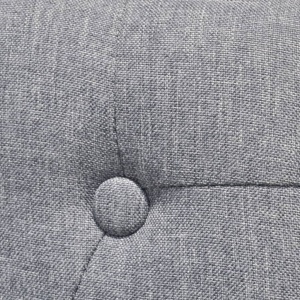 Scaune de bucătărie, 6 buc., gri deschis, material textil - Img 2