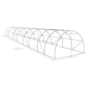 Seră, 36 m², 1200 x 300 x 200 cm - Img 11
