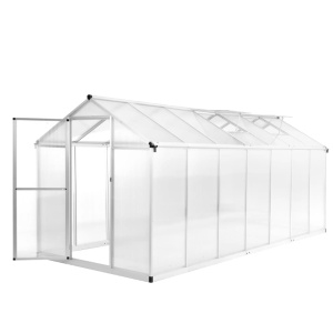 Seră, 421 x 190 x 195 cm, aluminiu, 15,6 m³