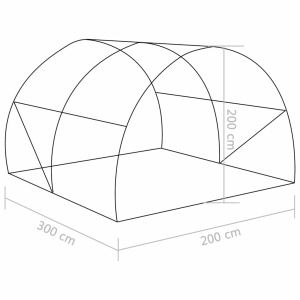 Seră, 6 m², 3 x 2 x 2 m - Img 11
