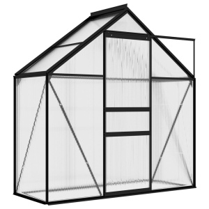 Seră, antracit, 1,33 m² aluminiu - Img 2