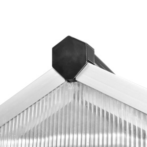 Seră din aluminiu ranforsat cu cadru la bază, 7,55 m² - Img 6