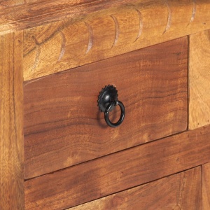 Servantă, 63 x 30 x 75 cm, lemn masiv de acacia - Img 3