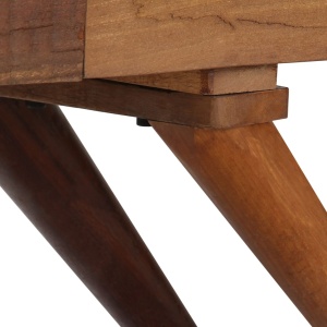 Servantă, maro, 110 x 30 x 75 cm, lemn masiv reciclat - Img 6