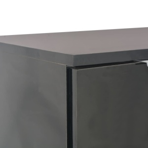 Servantă, negru foarte lucios, 107 x 35 x 76 cm - Img 6