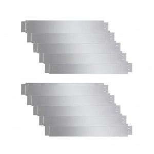 Set 10 separatoare flexibile pentru gazon, oțel galvanizat, 100 x 15cm - Img 2