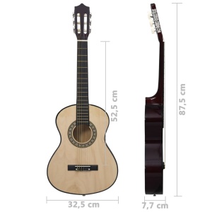 Set chitară clasică pentru copii/incepători 8 piese 1/2 34" - Img 10