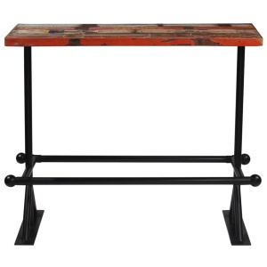 Set de bar, 5 piese, lemn masiv reciclat, multicolor - Img 4