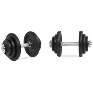 Set de gantere de 18 piese, 40 kg fontă - Img 2