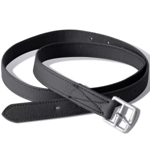 Set echitație 5-in-1 cu șa 44,5 cm din piele naturală Neagră - Img 7