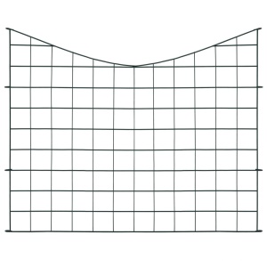Set gard de iaz arcuit concav, verde, 77,5 x 64 cm - Img 2